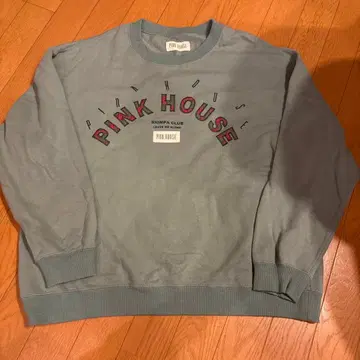 핑크하우스 패치워크 로고 자수 트레이닝복 그린