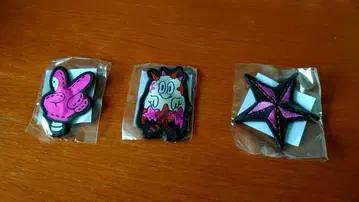 LiSA PATCH WALK 투어 가챠 와펜 배지 3종 세트! 미개봉