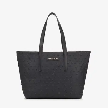 JIMMY CHOO 스터드 토트백 블랙
