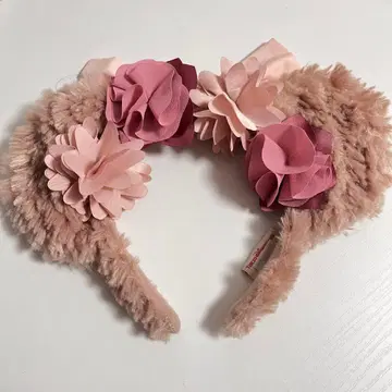 셰리 메이 꽃 리본 머리띠