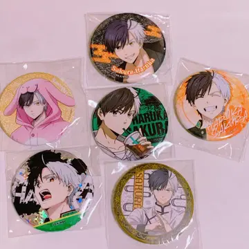 사쿠라 하루카 캔뱃지 세트 WIND BREAKER 윈브레 글리터 홀로