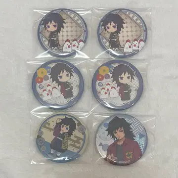 귀멸의 칼날 로손 캔뱃지 토미오카 기유