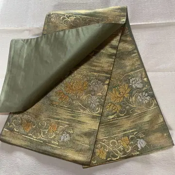 미사용 새상품 기모노 후쿠로 오비 가로단 당화