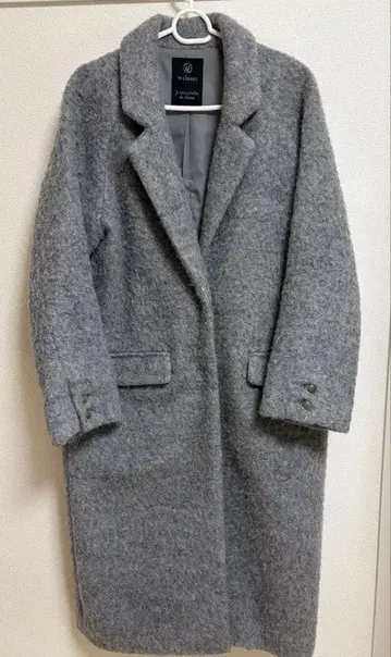 더블 클로젯 샤기 롱 코트