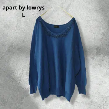 아파트 바이 로리즈 비쥬 돌먼 슬리브 파랑 L 얇은 소재