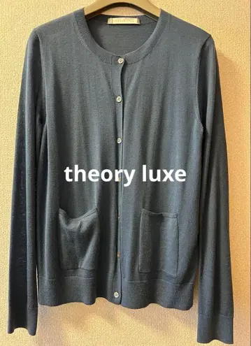 그레이 블루 니트 가디건 버튼 포함