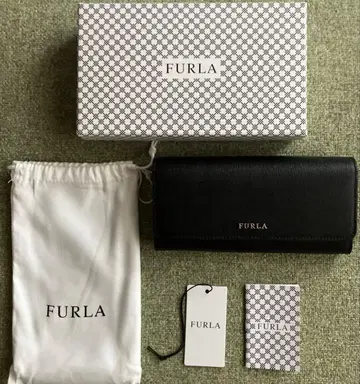 FURLA 블랙 장지갑 부속품 완비