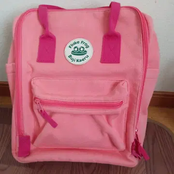 Fluke Frog 핑크 백팩 플록 프로그