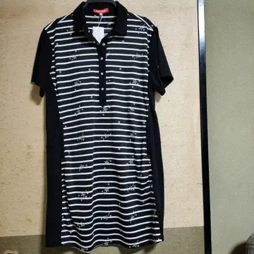 marie claire 스트라이프 패턴 골프웨어 L