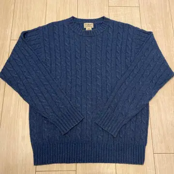 L.L.Bean 남성용 니트 스웨터 S-REG 네이비