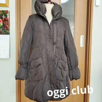 다크 브라운 다운 자켓