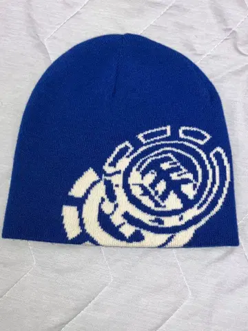 element 로고 파랑 니트 모자