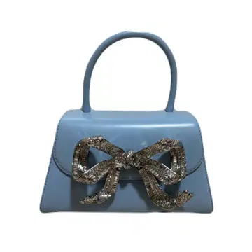Self-Portrait The Bow Micro Tote 파랑 숄더