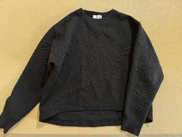 UNITED ARROWS 퀼트 자카드 맨투맨 풀오버