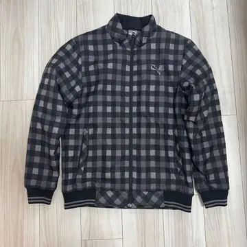 PUMA 체크 블루종 블랙 그레이