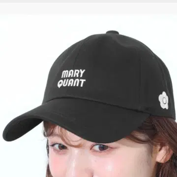 MARY QUANT 레트로 로고 캡 블랙