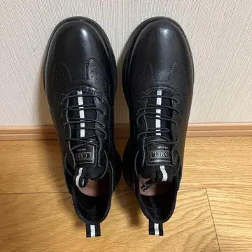 블랙 가죽 신발 (스니커즈, 캐주얼 슈즈)