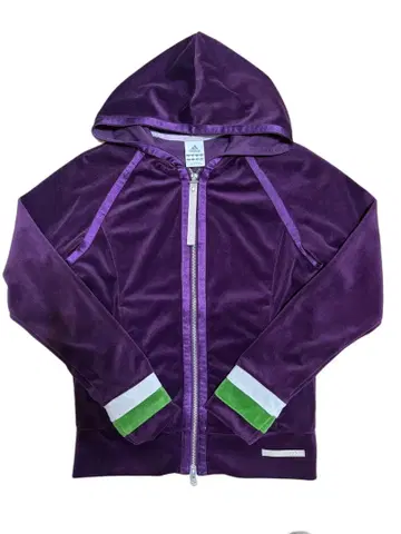 adidas 후드 부착 후드티 M 퍼플 새상품급