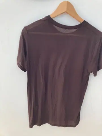 베이스 레인지 브라운 코튼 반팔 티셔츠