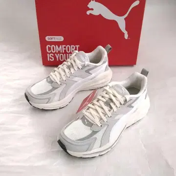 PUMA 푸마 Hypnotic LS 스니커즈 화이트 x 그레이 24cm