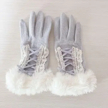 리즈리사 퍼 장갑 롱 그로브