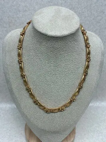 Z ) TRIFARI 트리파리 중후한 느낌의 골드톤 목걸이