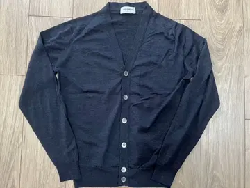 JOHN SMEDLEY 울 가디건 헵번 스모크 S
