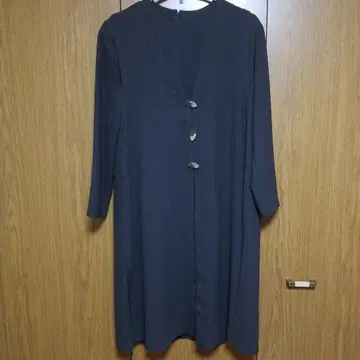 블랙 긴팔 레이어드 원피스