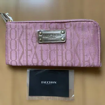FAUCHON 핑크 로고 장지갑 [미사용 새상품]