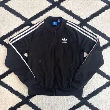 adidas 블랙 저지 자켓 상의