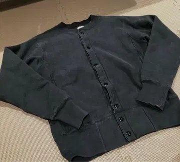 Champion 블랙 스냅 리버스 위브 M