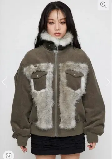 LAGUAGEM 라구아젬 CORDUROY OVER 블루종 카키