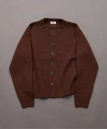 I AM 브라운 V넥 가디건 F 사이즈