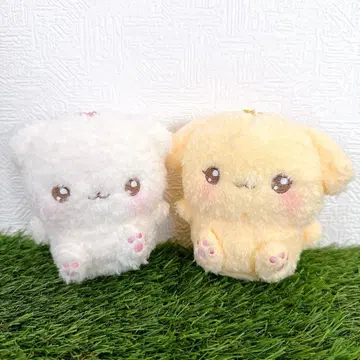 미사용 택 포함 후와린마슈 봉제 인형 마스코트 전 2종 세트