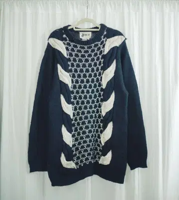 [ vintage ] joyce navy knit sweater