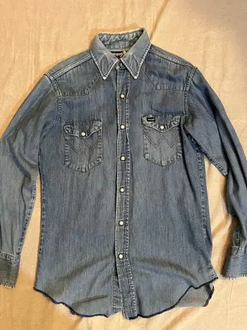기무라 타쿠야 착용 랭글러 데님 웨스턴 셔츠 80s 90s 70127MW
