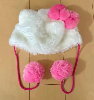 USJ 유니버설 스튜디오 재팬 키티 팬캡 핑크 리본