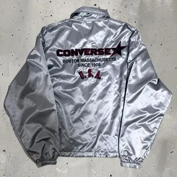 초레어 90s USA CONVERSE 광택 자켓 실버