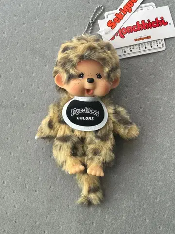 몽치치 COLORS 표범 무늬 마스코트 키체인