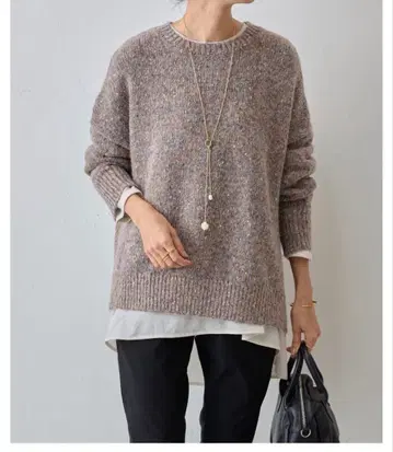 비어즐리 믹스 니트 멀티 컬러