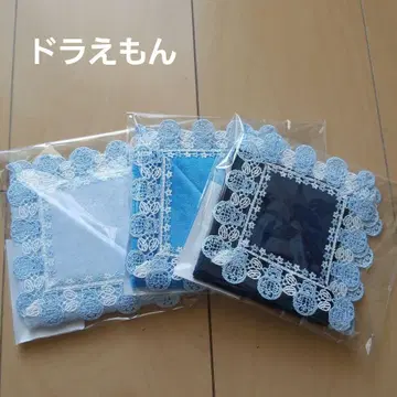 긴자와 레이스점 타월 손수건 도라에몽 3장 세트 미사용 새상품 완판템