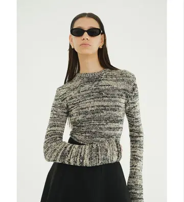 clane 신상 COTTON SHORT KNIT TOPS