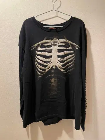 HARLEY-DAVIDSON 스켈레톤 롱 슬리브 티셔츠