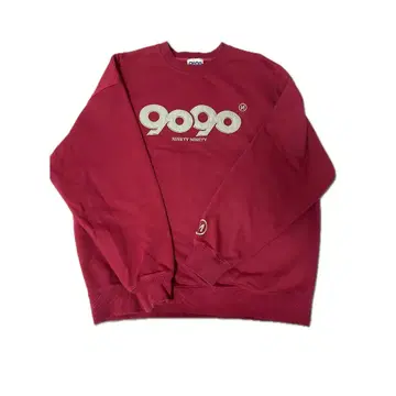 9090 빨간색 맨투맨