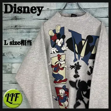 디즈니 90s 미키 맨투맨 그레이 L 상당 4677