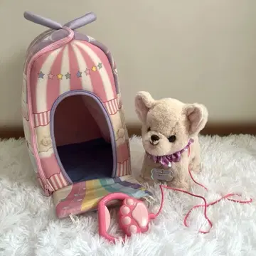 마더 가든 함께 산책 시리즈 강아지 치와와 목걸이 하우스 세트