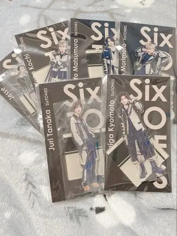 SixTONES 아크릴 스탠드 fest 아크릴 스탠드 6인 세트 + 덤