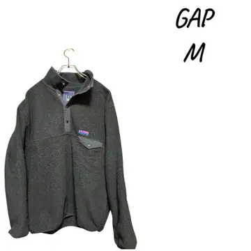 GAP 인기 모델 하프 지퍼 트레이닝복 M 다크 블랙