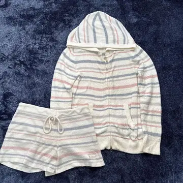 젤라또피케 룸웨어 상하의 세트 보더 후드티 자수 파자마 가을/겨울