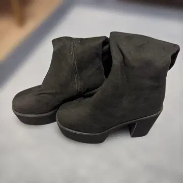 블랙 스웨이드 롱 부츠 LL 사이즈